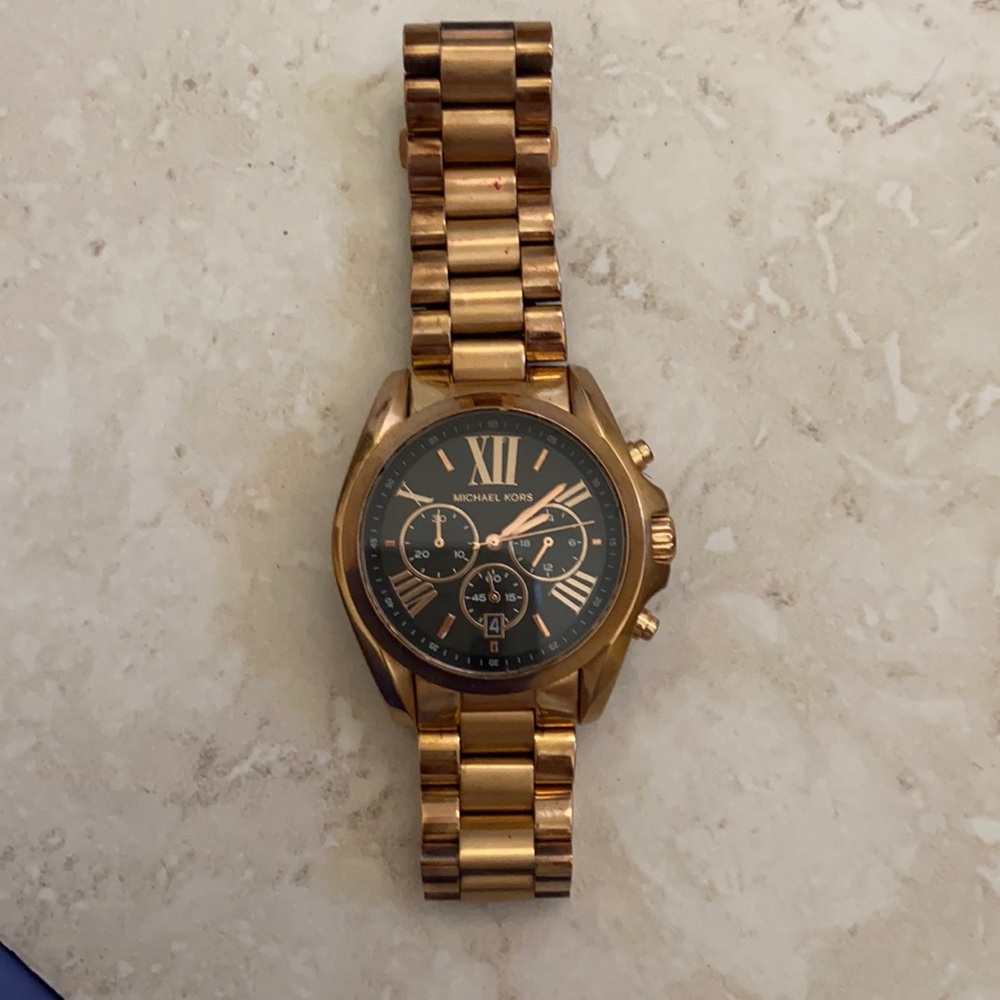 Michele kors rose gold watch